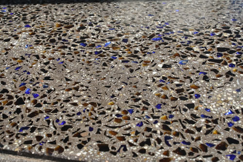 ©Scott Cohen Outdoor Kitchen Decorative Polished Concrete    Beverage Center 1