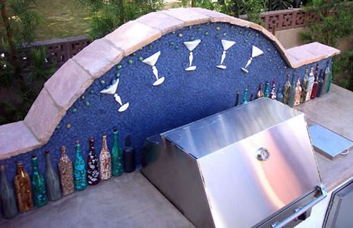 ©Scott Cohen Outdoor Kitchen Decorative Polished Concrete    Beverage Center 6